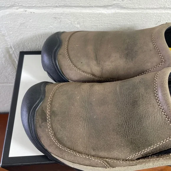 Keen Targhee 2 Soho 1025861 Brown Leather Hiking Shoes Slip On Men's Size 11 US